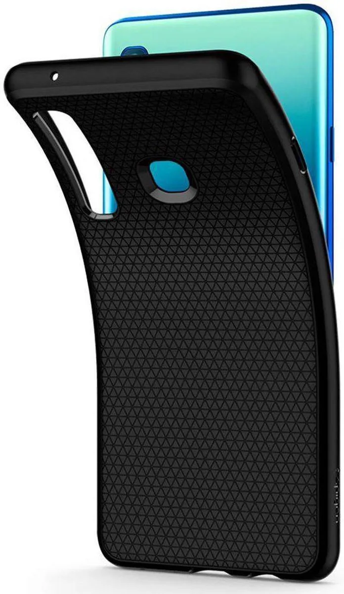 Liquid Air Samsung Galaxy A9 (2018) Matte Black by Spigen in Black – product photo