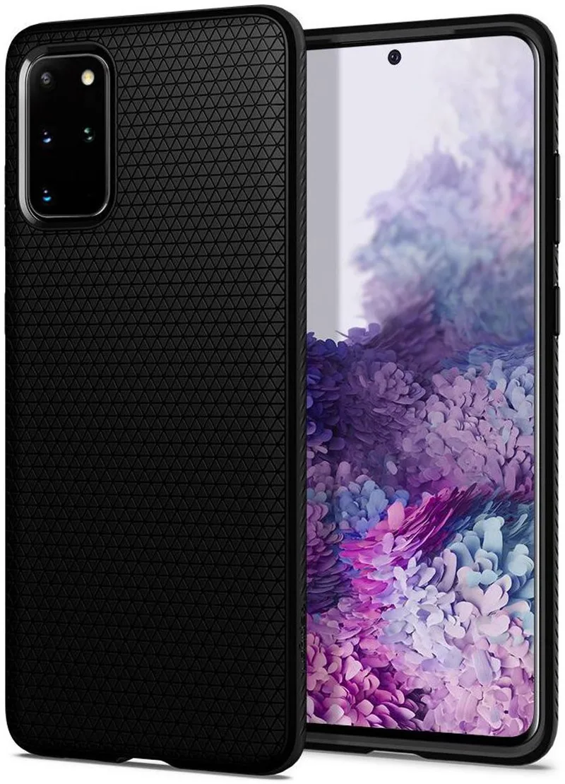 Liquid Air Samsung Galaxy S20 Plus Hoesje Matte de Spigen en Noir – photo produit