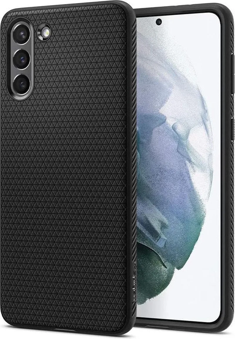 Liquid Air Samsung Galaxy S21 Hoesje by Spigen in Black – product photo