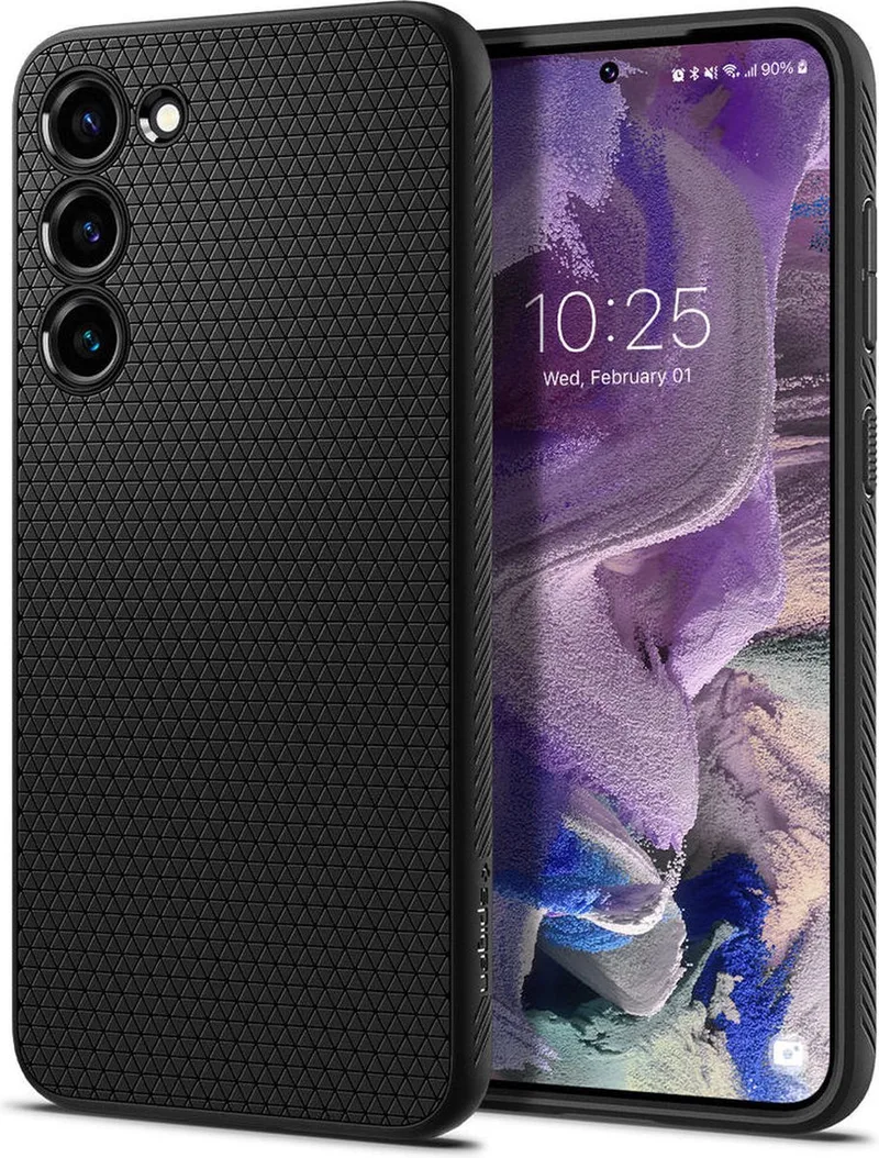 Liquid Air Samsung Galaxy S23 Hoesje Back Cover de Spigen en Noir – photo produit