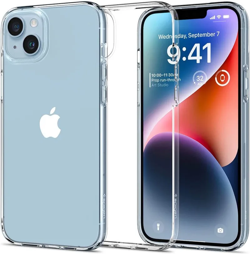 Liquid Crystal Apple iPhone 14 Plus Hoesje från Spigen i Transparent – produktbild