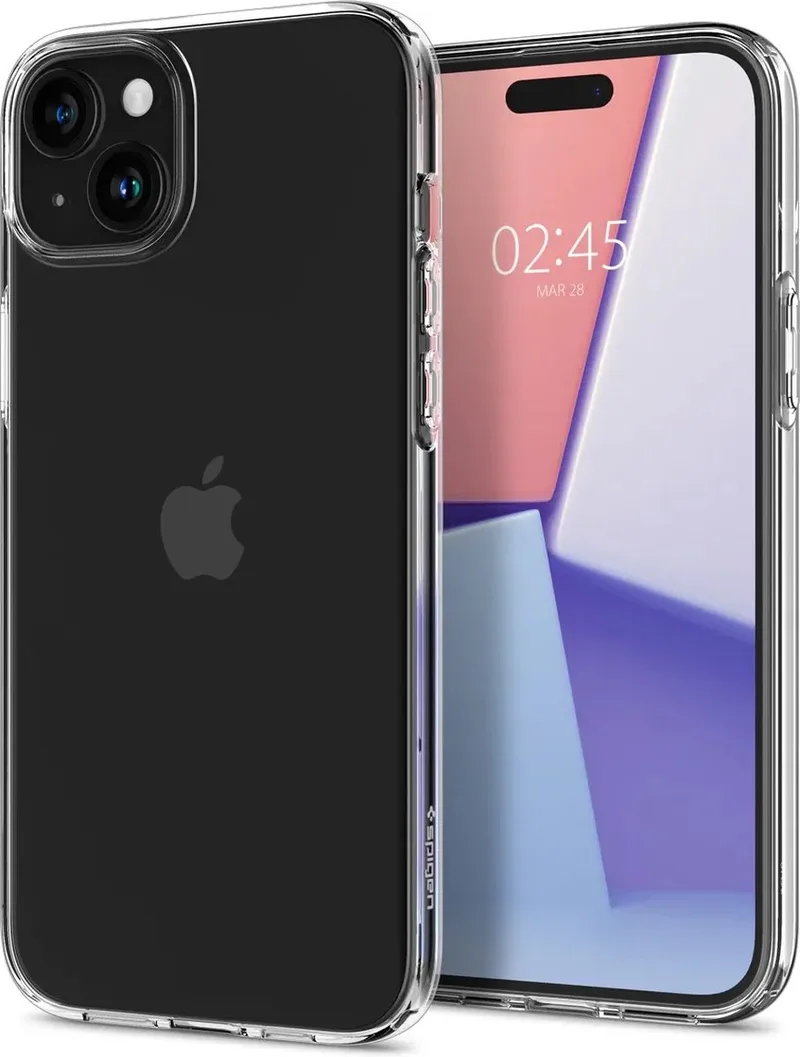 Liquid Crystal Apple iPhone 15 Plus Hoesje från Spigen i Transparent – produktbild