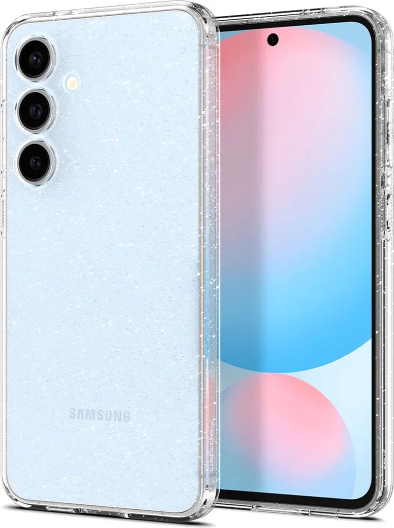 Liquid Crystal Backcover geschikt voor Samsung Galaxy S24 FE - Crystal Quartz by Spigen in Transparent – product photo