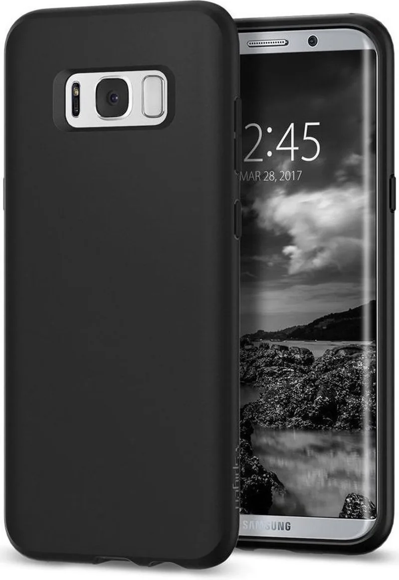 Liquid Crystal Case Samsung Galaxy S8 Plus Matte Black by Spigen in Black – product photo