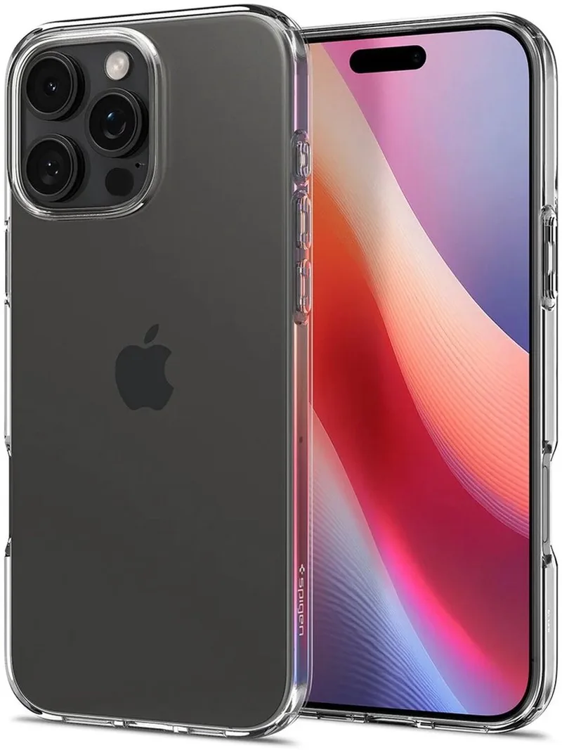 Liquid Crystal Hoesje Geschikt voor Apple iPhone 16 Pro Max - Back Cover TPU by Spigen in Transparent – product photo
