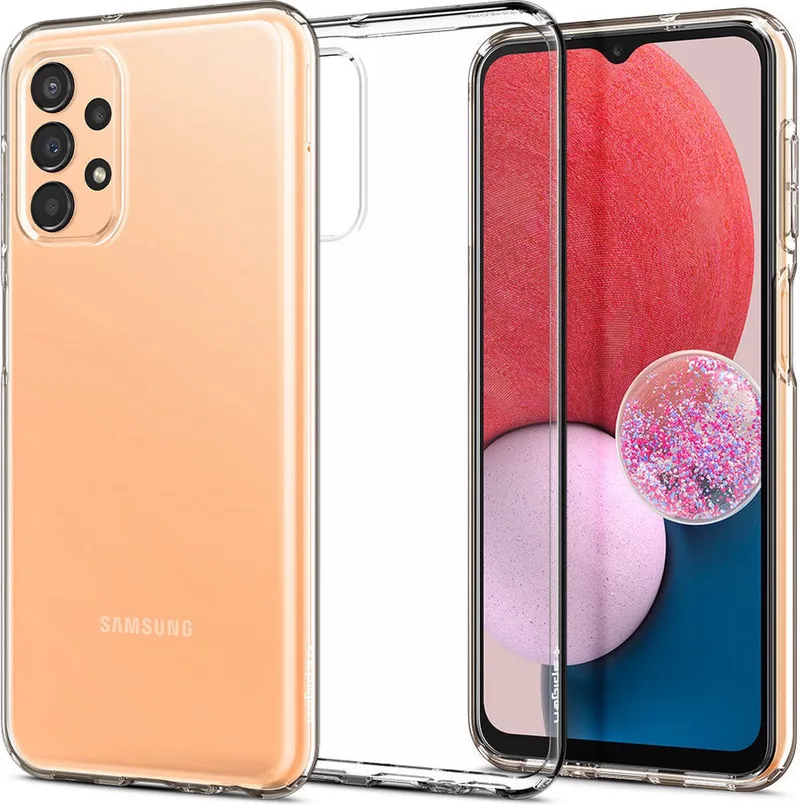 Liquid Crystal Hoesje Geschikt voor Samsung Galaxy A13 4G från Spigen i Transparent – produktbild
