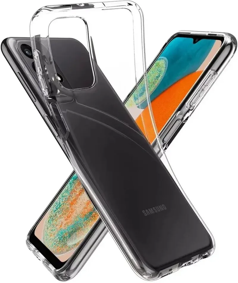 Liquid Crystal Hoesje Geschikt voor Samsung Galaxy A23 - Back Cover TPU de Spigen en Transparent – photo produit