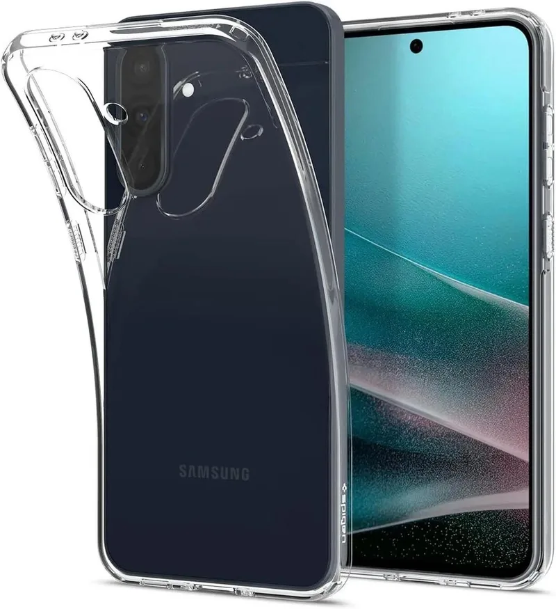 Liquid Crystal Hoesje Geschikt voor Samsung Galaxy A36 - Back Cover TPU by Spigen in Transparent – product photo