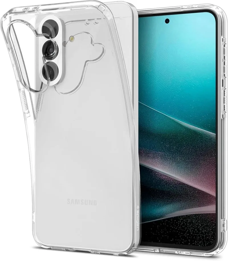Liquid Crystal Hoesje Geschikt voor Samsung Galaxy A37 - Back Cover TPU van Spigen in Transparant – productfoto