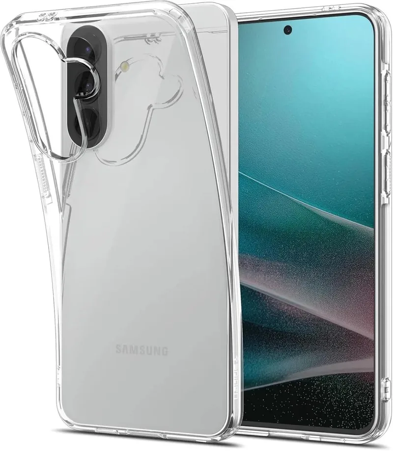Liquid Crystal Hoesje Geschikt voor Samsung Galaxy A57 - Back Cover TPU by Spigen in Transparent – product photo
