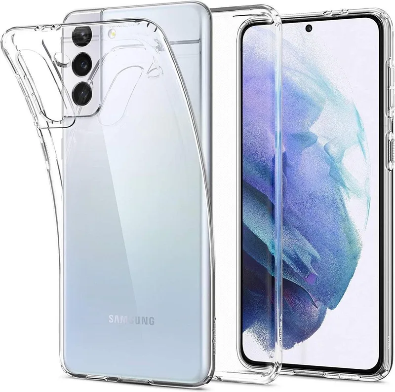 Liquid Crystal Hoesje Geschikt voor Samsung Galaxy S21 Plus från Spigen i Transparent – produktbild