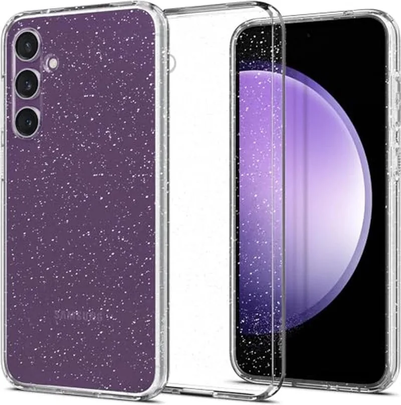 Liquid Crystal Hoesje Geschikt voor Samsung Galaxy S23 FE Glitter by Spigen in Transparent – product photo
