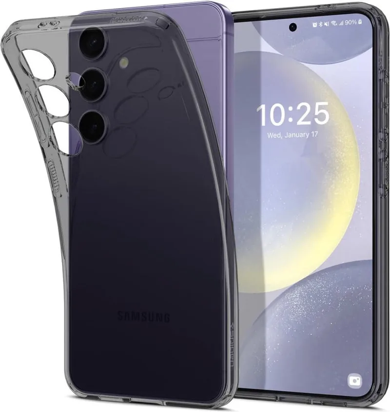 Liquid Crystal Hoesje Geschikt voor Samsung Galaxy S24 Back Cover fra Spigen i Sort – produktbillede