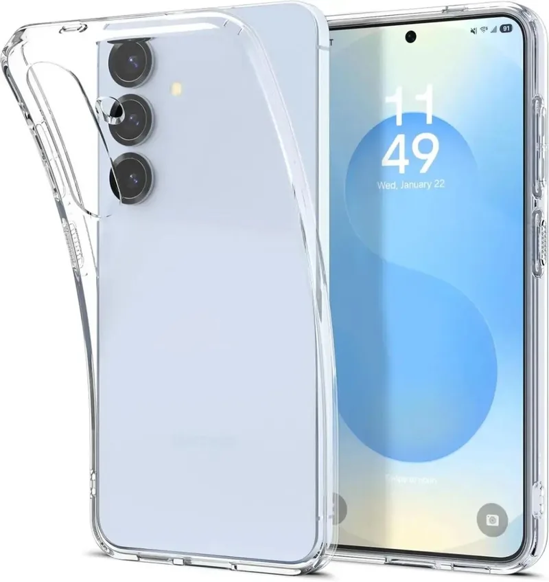 Liquid Crystal Hoesje Geschikt voor Samsung Galaxy S25 - Back Cover TPU by Spigen in Transparent – product photo