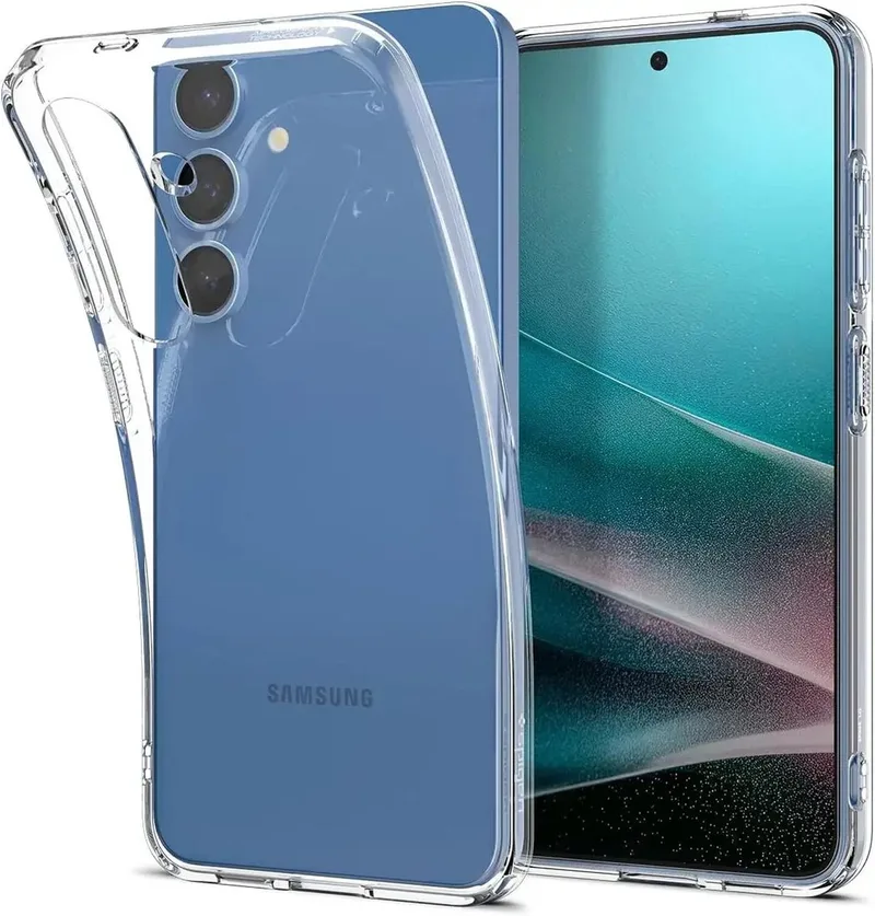Liquid Crystal Hoesje Geschikt voor Samsung Galaxy S25 Ultra - Back Cover TPU från Spigen i Transparent – produktbild