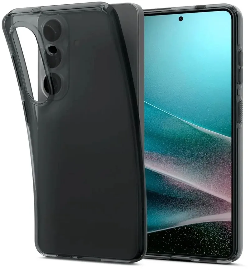 Liquid Crystal Hoesje Geschikt voor Samsung Galaxy S26 Plus - Back Cover TPU Transparant van Spigen in Zwart – productfoto