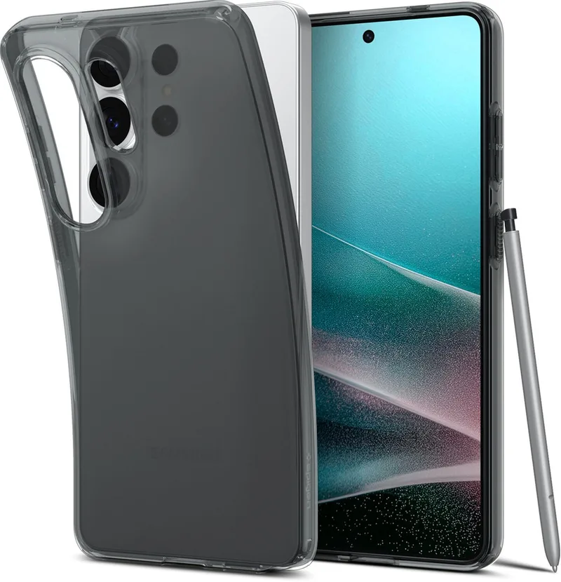 Liquid Crystal Hoesje Geschikt voor Samsung Galaxy S26 Ultra - Back Cover TPU von Spigen in Schwarz – Produktfoto