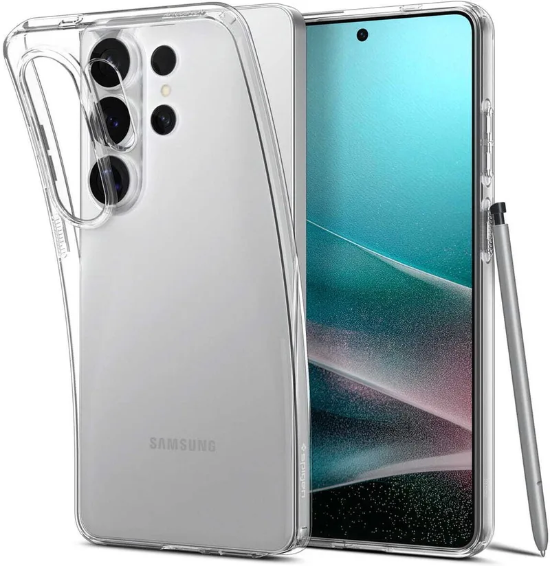 Liquid Crystal Hoesje Geschikt voor Samsung Galaxy S26 Ultra - Back Cover TPU från Spigen i Transparent – produktbild