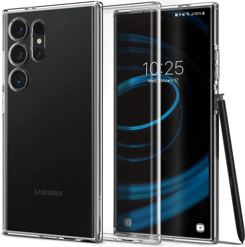 Liquid Crystal Hoesje Geschikt voor Samsung S24 Ultra Back Cover von Spigen in Transparent – Produktfoto