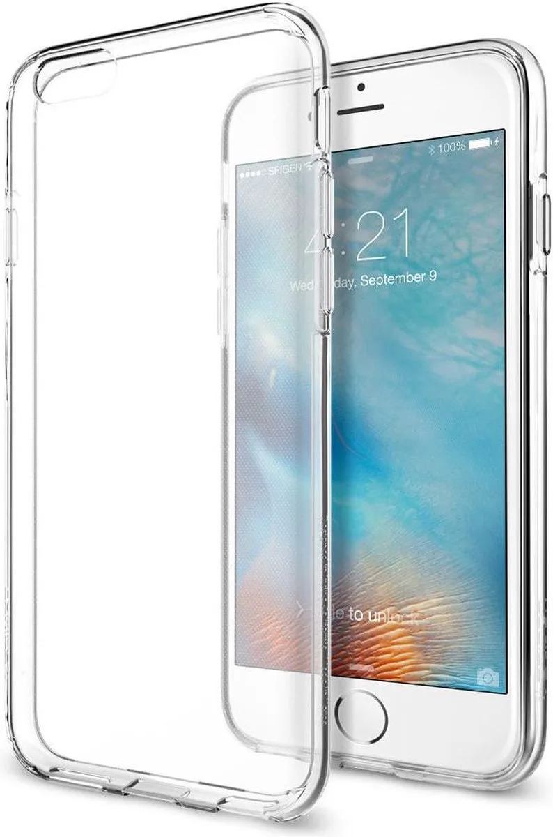 Liquid Crystal Hoesje iPhone 6s Plus de Spigen en Transparent – photo produit
