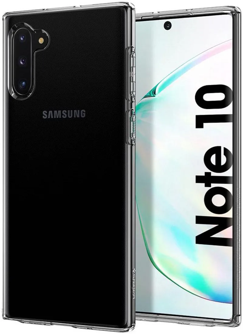 Liquid Crystal Hoesje Samsung Galaxy Note 10 van Spigen in Transparant – productfoto