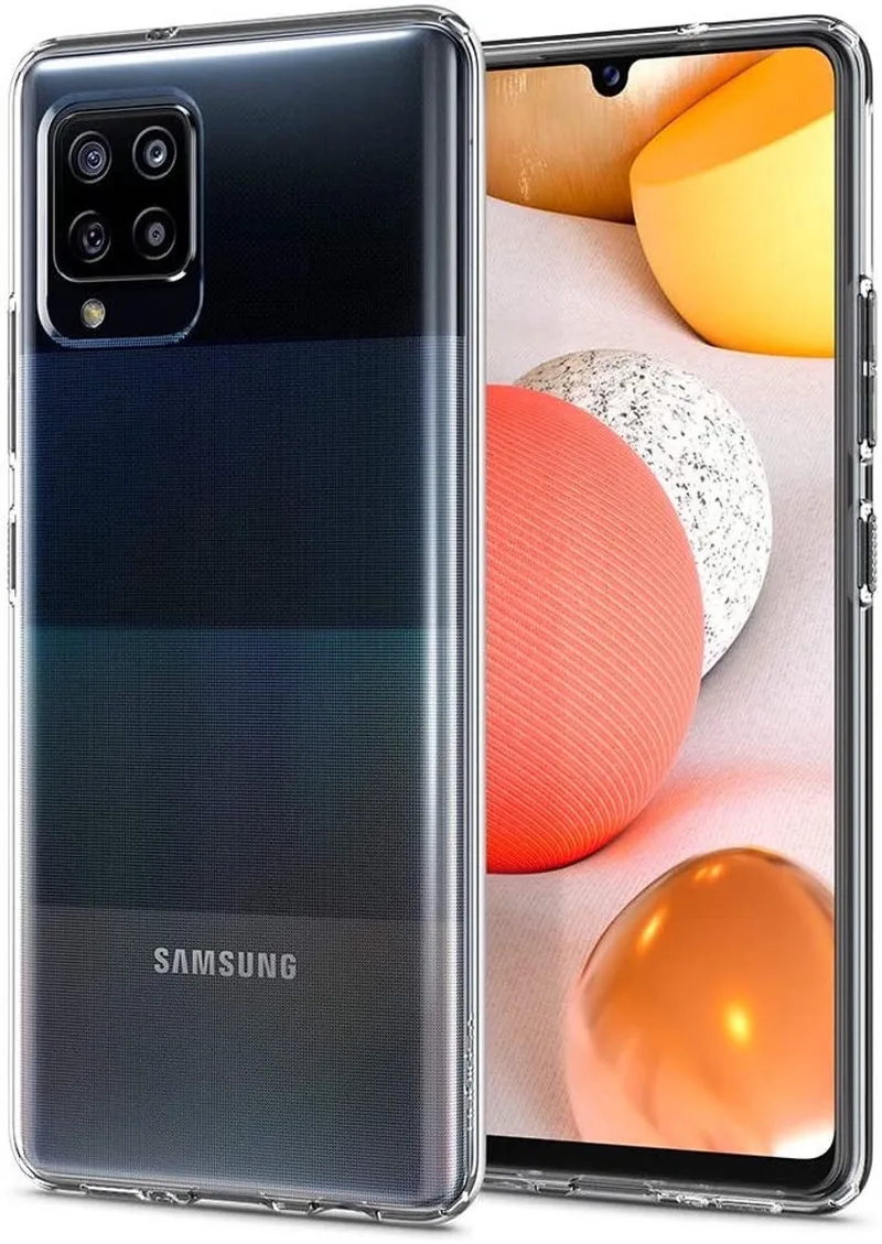 Liquid Crystal Samsung Galaxy A42 Hoesje van Spigen in Transparant – productfoto