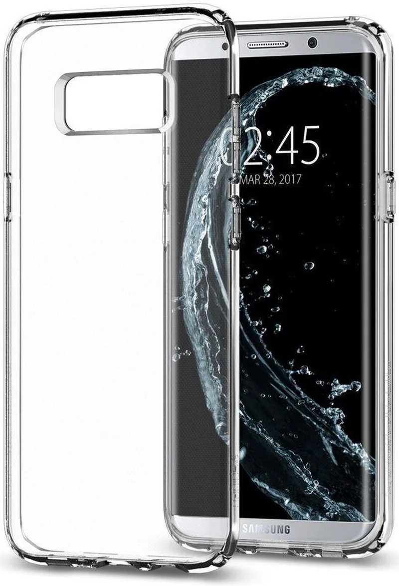Liquid Crystal Samsung Galaxy S8 Plus Hoesje de Spigen en Transparent – photo produit