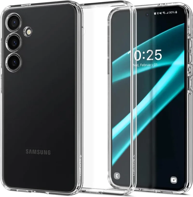 Liquid Crystal Samsung S24 Plus Hoesje Back Cover fra Spigen i Gennemsigtig – produktbillede