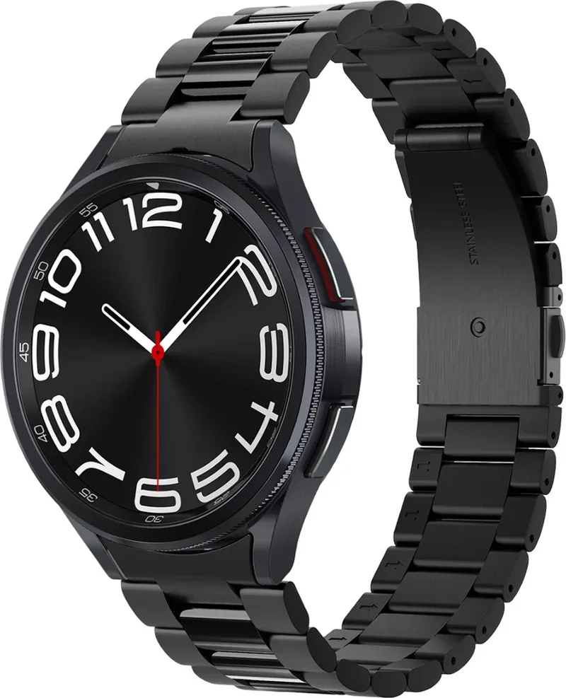 Modern Fit Armband Kompatibel mit Samsung Galaxy Watch 6 Classic 47mm 2023 - Schwarz von Spigen in Schwarz – Produktfoto