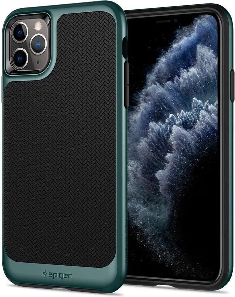 Neo Hybrid Apple iPhone 11 Pro Hoesje Midnight Green från Spigen i Grön – produktbild