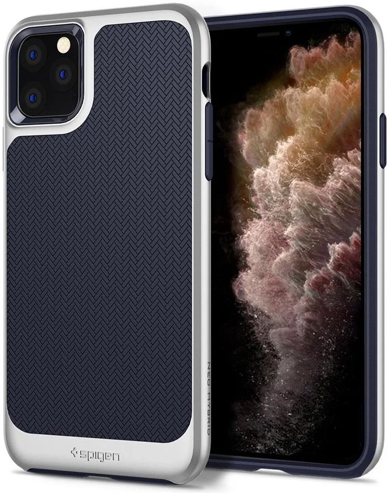 Neo Hybrid Apple iPhone 11 Pro Hoesje van Spigen in Zilver – productfoto