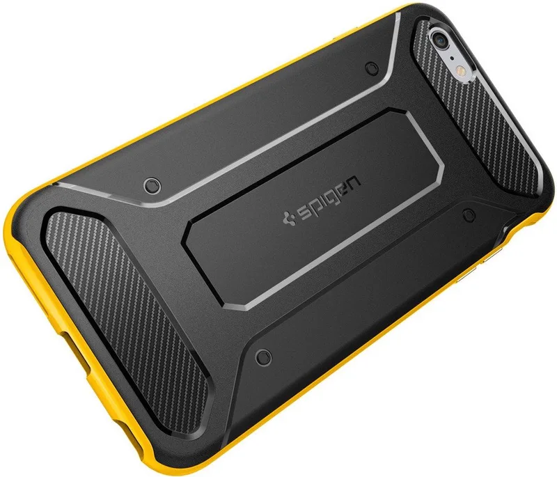Neo Hybrid Carbon Apple iPhone 6s Plus Case - SGP11667 - Reventon Yellow by Spigen in Black, Yellow – product photo