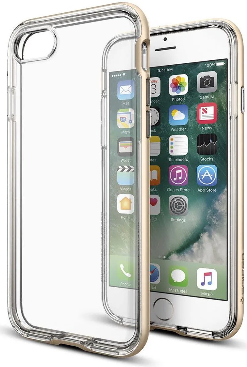 Neo Hybrid Crystal Case iPhone 7 / 8 Champagne Gold by Spigen in Gold – product photo