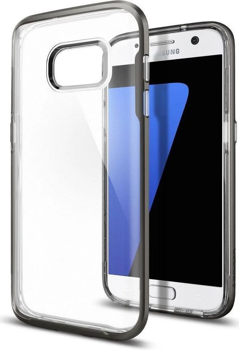 Neo Hybrid Crystal Case Samsung Galaxy S7 Gunmetal de Spigen en Gris – photo produit