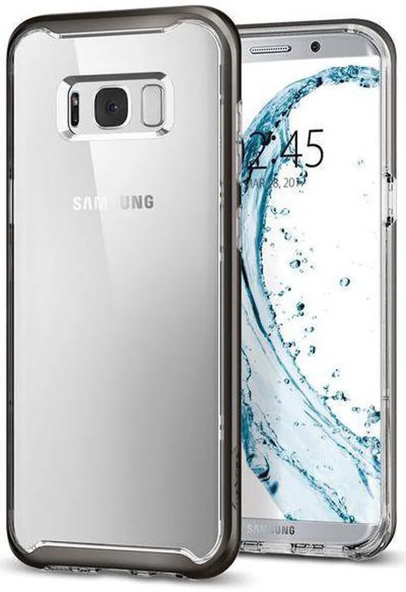 Neo Hybrid Crystal Case Samsung Galaxy S8 Plus Gunmetal by Spigen in Grey – product photo