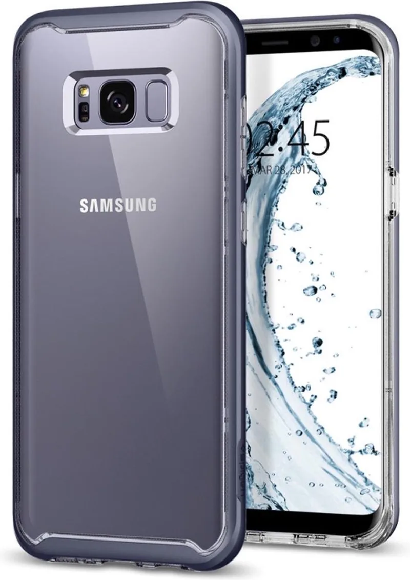 Neo Hybrid Crystal Case Samsung Galaxy S8 Plus Violet de Spigen en Rose – photo produit
