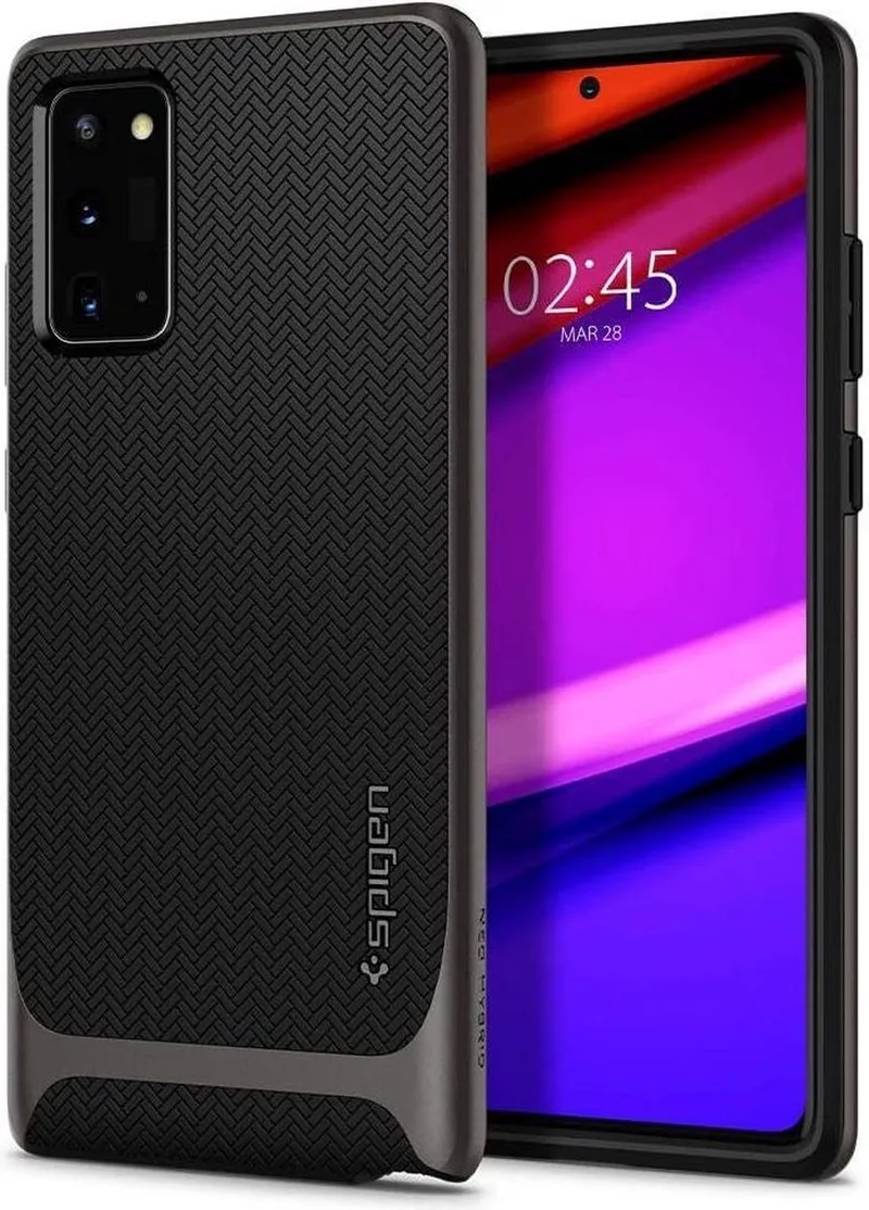 Neo Hybrid Hoesje Geschikt voor Samsung Galaxy Note 20 Gunmetal by Spigen in Black – product photo