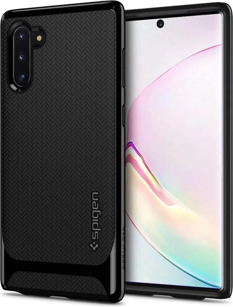 Neo Hybrid Hoesje Samsung Galaxy Note 10 van Spigen in Zwart – productfoto