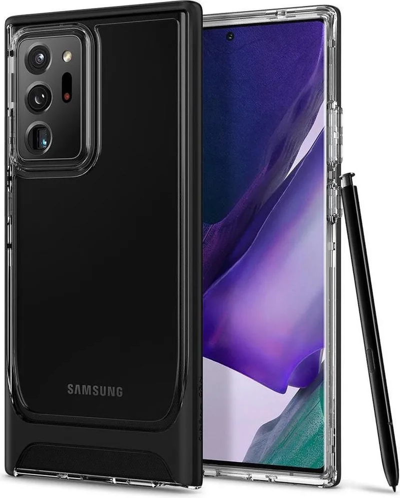 Neo Hybrid Samsung Galaxy Note 20 Ultra Hoesje Zwart von Spigen in Transparent – Produktfoto