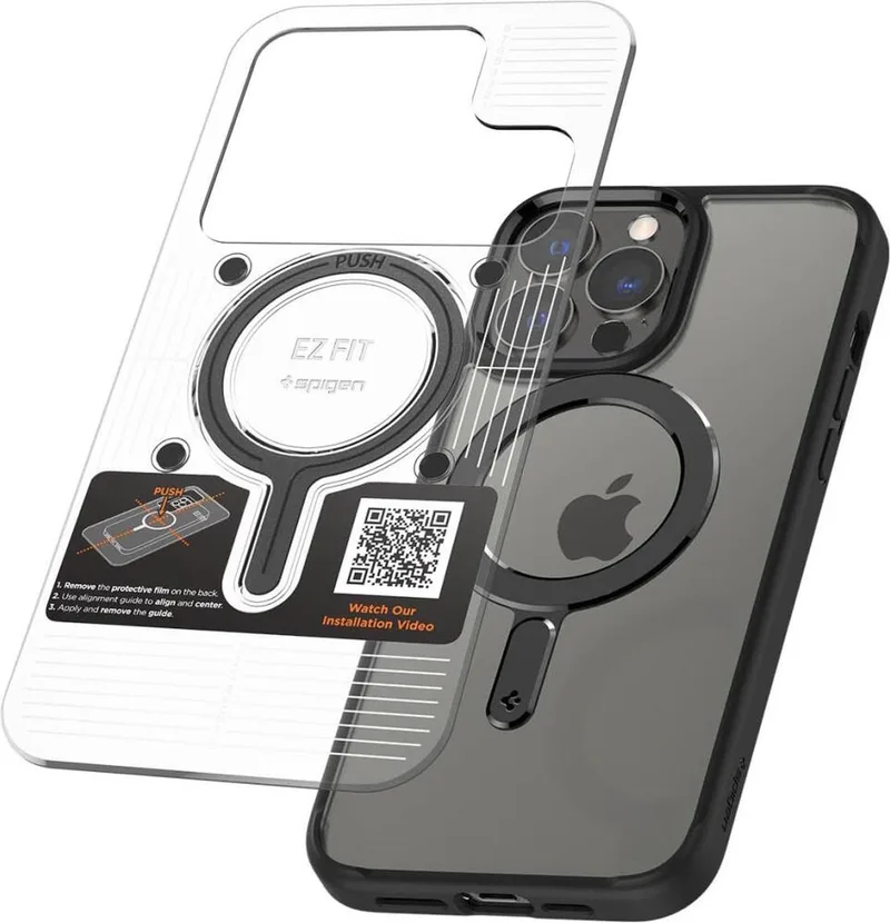 OneTap Magnetische Ring voor MagSafe Zwart de Spigen en Noir – photo produit