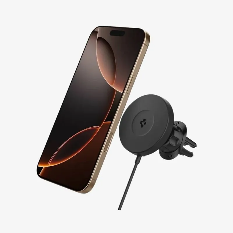 Onetap Pro 4 Magsafe Autolader, Zwart - Draadloos / Ventilatieopening de Spigen en Transparent – photo produit