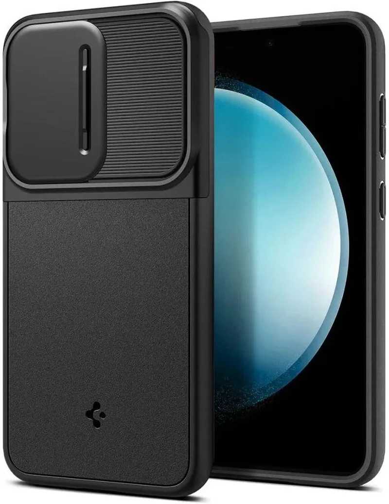 Optik Armor Hoesje Geschikt voor Samsung Galaxy S23 FE Camera Slider by Spigen in Black – product photo