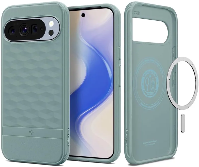 Parallax MagFit Hoesje Geschikt voor Google Pixel 10 / 10 Pro - Back Cover Compatibel met MagSafe / Qi2 de Spigen en Vert – photo produit