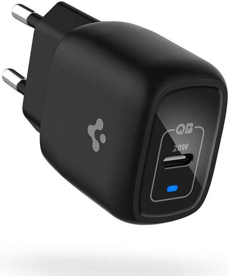 PowerArc ArcStation 20W Power Delivery 3.0 USB-C Oplader van Spigen in Zwart – productfoto