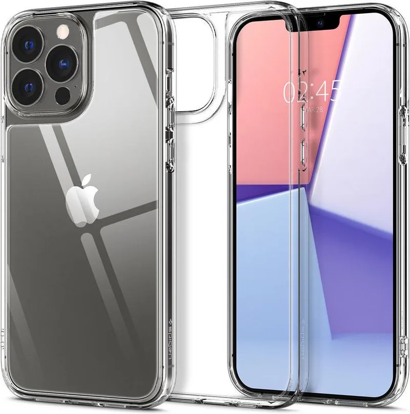 Quartz Hybrid Apple iPhone 13 Pro Max Hoesje von Spigen in Transparent – Produktfoto