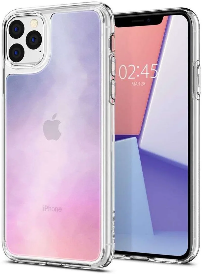 Quartz Hybrid Hoesje Apple iPhone 11 Pro Max Gradation de Spigen en Rose – photo produit