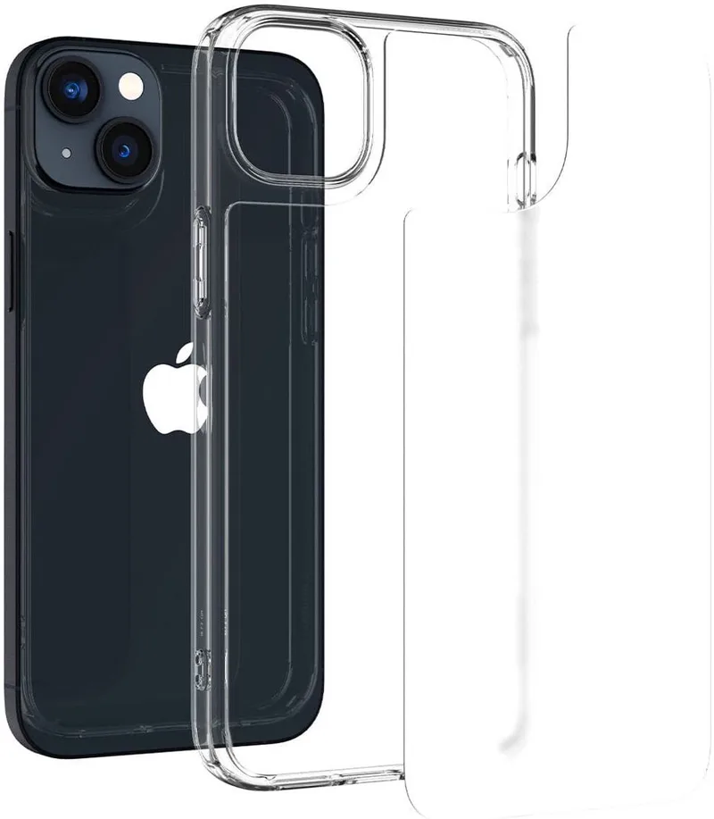 Quartz Hybrid Hoesje Geschikt voor Apple iPhone 14 Plus Matte von Spigen in Transparent – Produktfoto