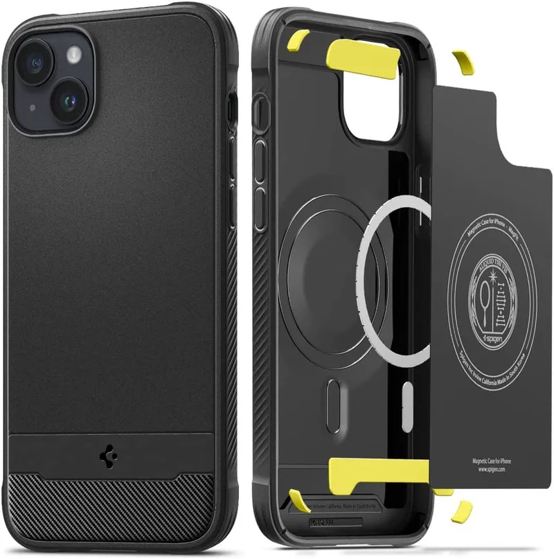 Rugged Armor Apple iPhone 14 Hoesje MagSafe Back Cover by Spigen in Black – product photo