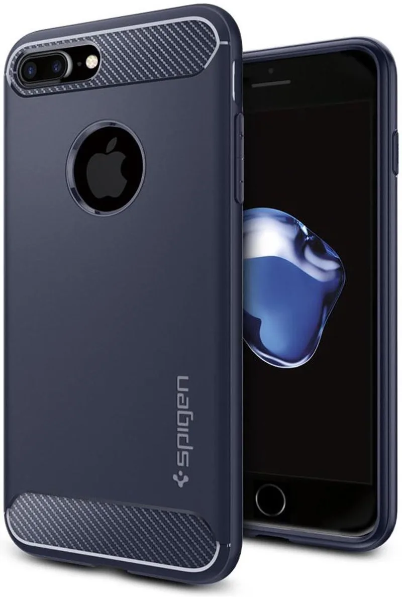 Rugged Armor Case Apple iPhone 7 Plus / 8 Plus fra Spigen i Blå – produktbillede