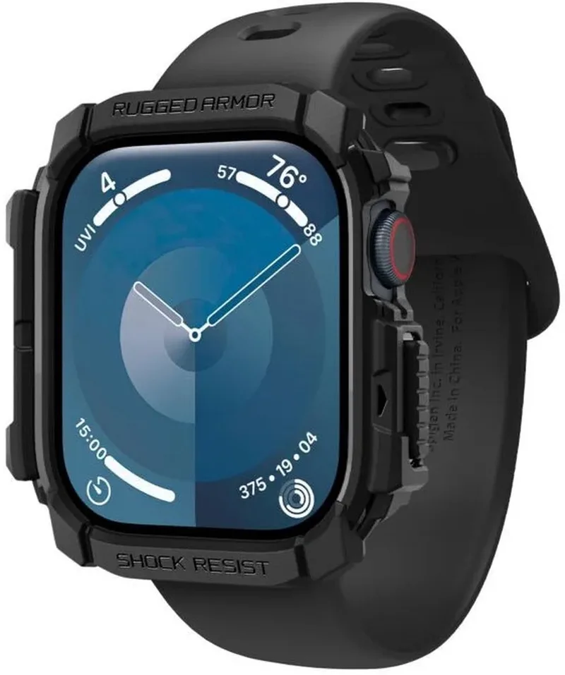 Rugged Armor Hoesje - Geschikt voor Apple Watch 11/10 (46MM) - Matte by Spigen in Black – product photo